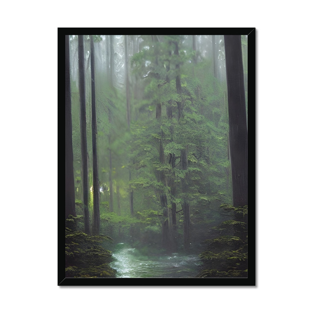 Rainy Forest Framed Print Prodigi