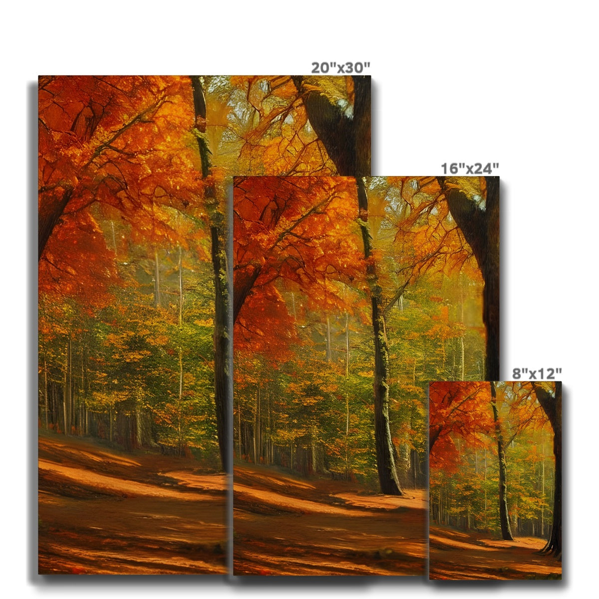 Forest kissed by Autumn  Eco Canvas Prodigi