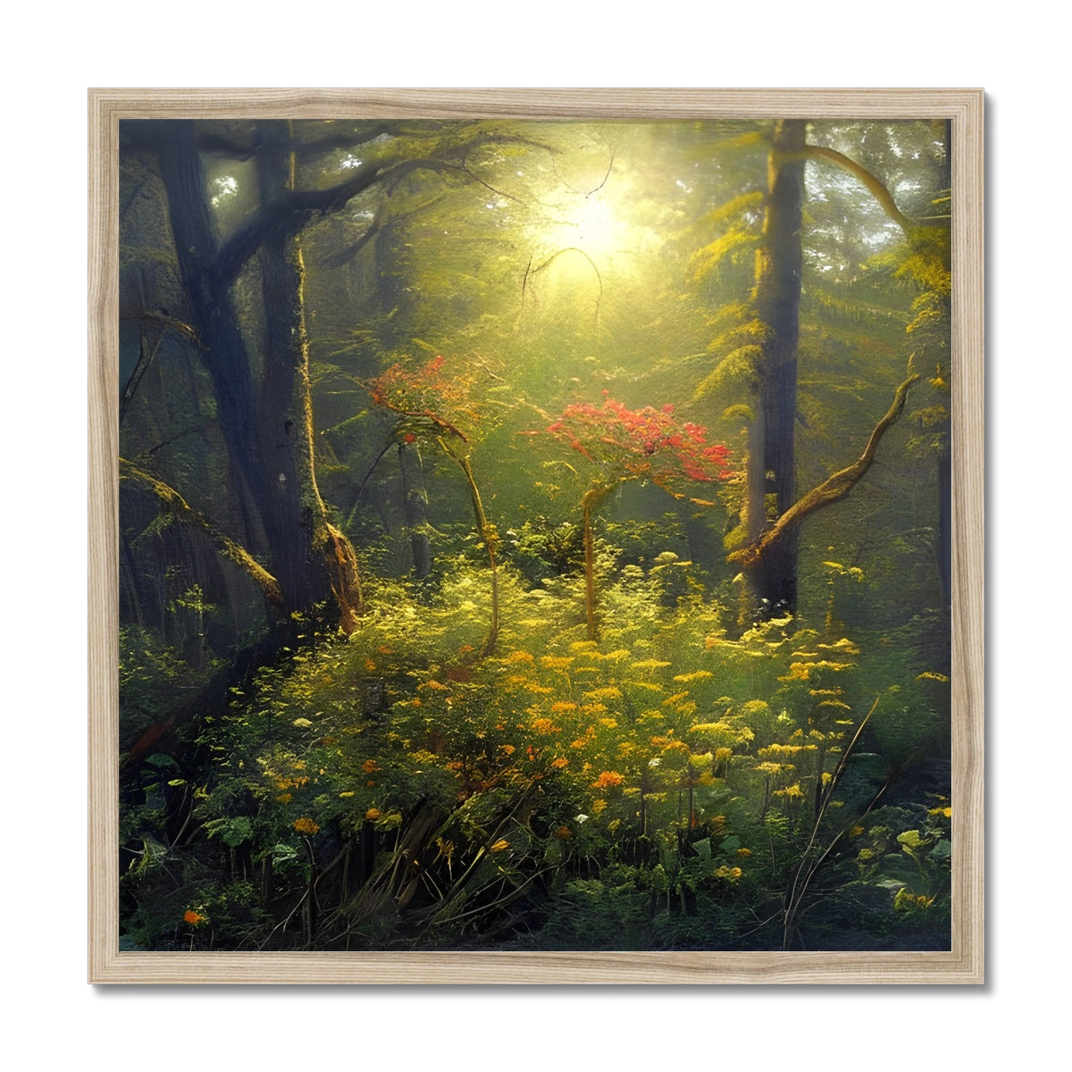 Flower of Hope in the Forest Framed Print Prodigi