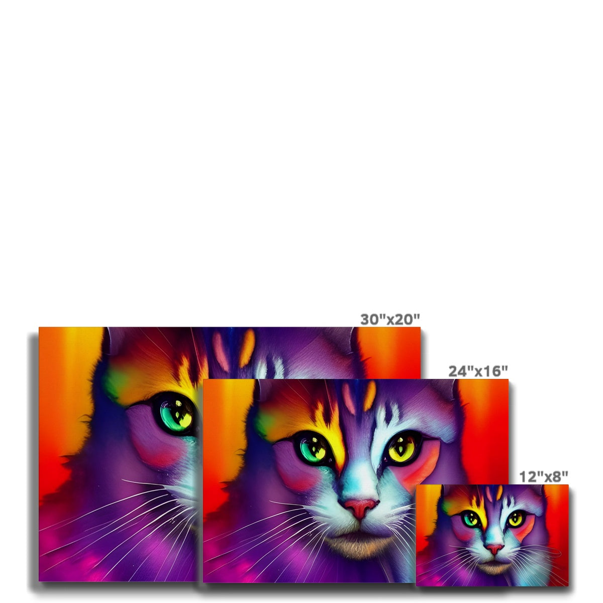 Colorful Cat Eco Canvas Prodigi