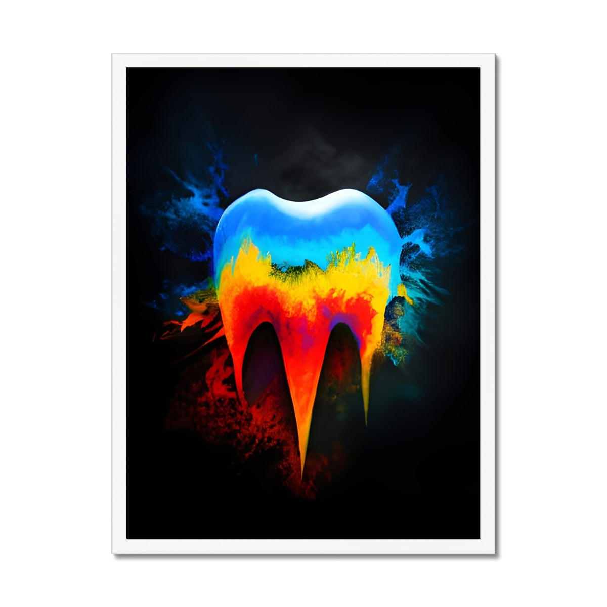 Hot to Cold Tooth Framed Print Prodigi