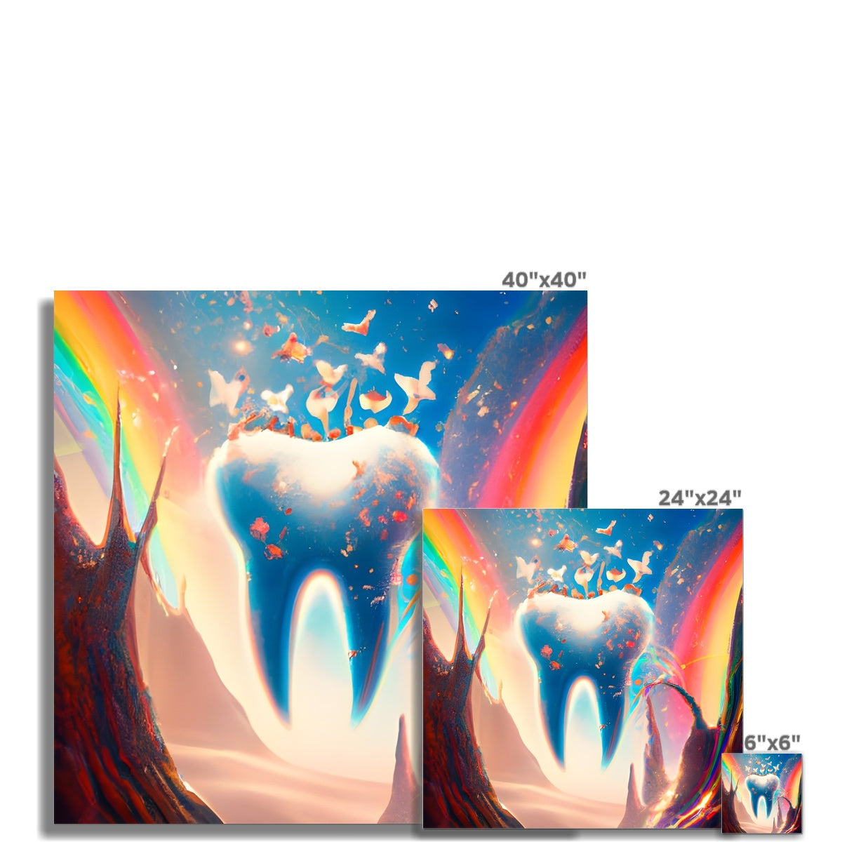 Tooth in Rainbows Fine Art Print Prodigi