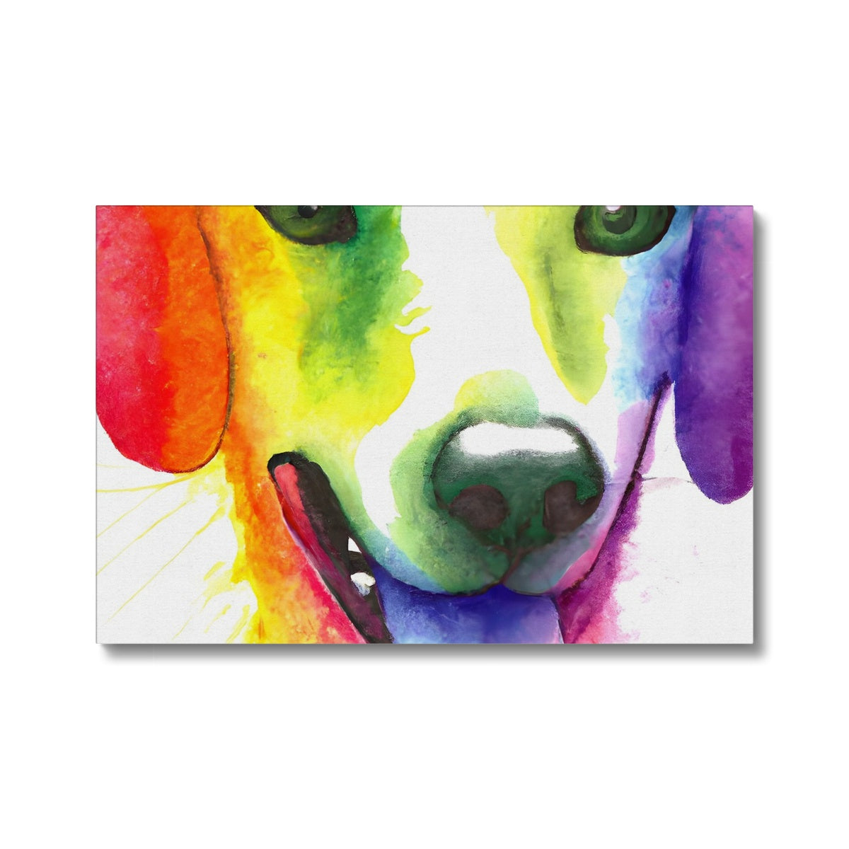 Happy Rainbow Dog Eco Canvas Prodigi