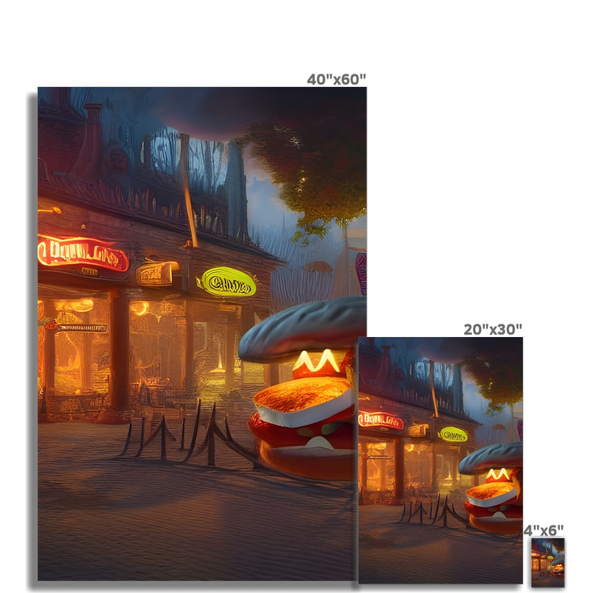 Burger Food Stand Fine Art Print Prodigi