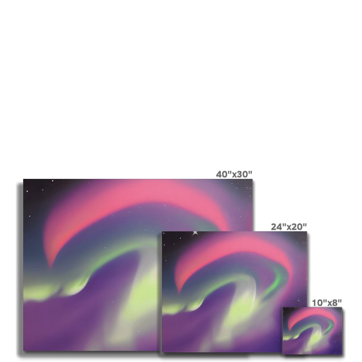 Multicolor Aurora Waves Canvas Prodigi