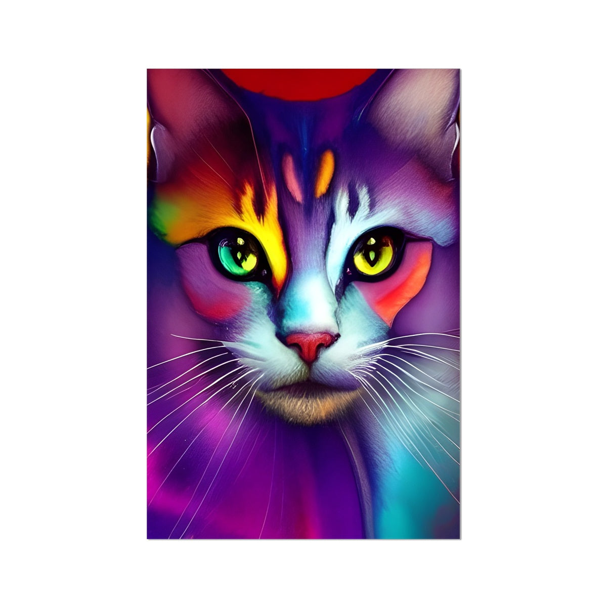 Colorful Cat Fine Art Print Prodigi