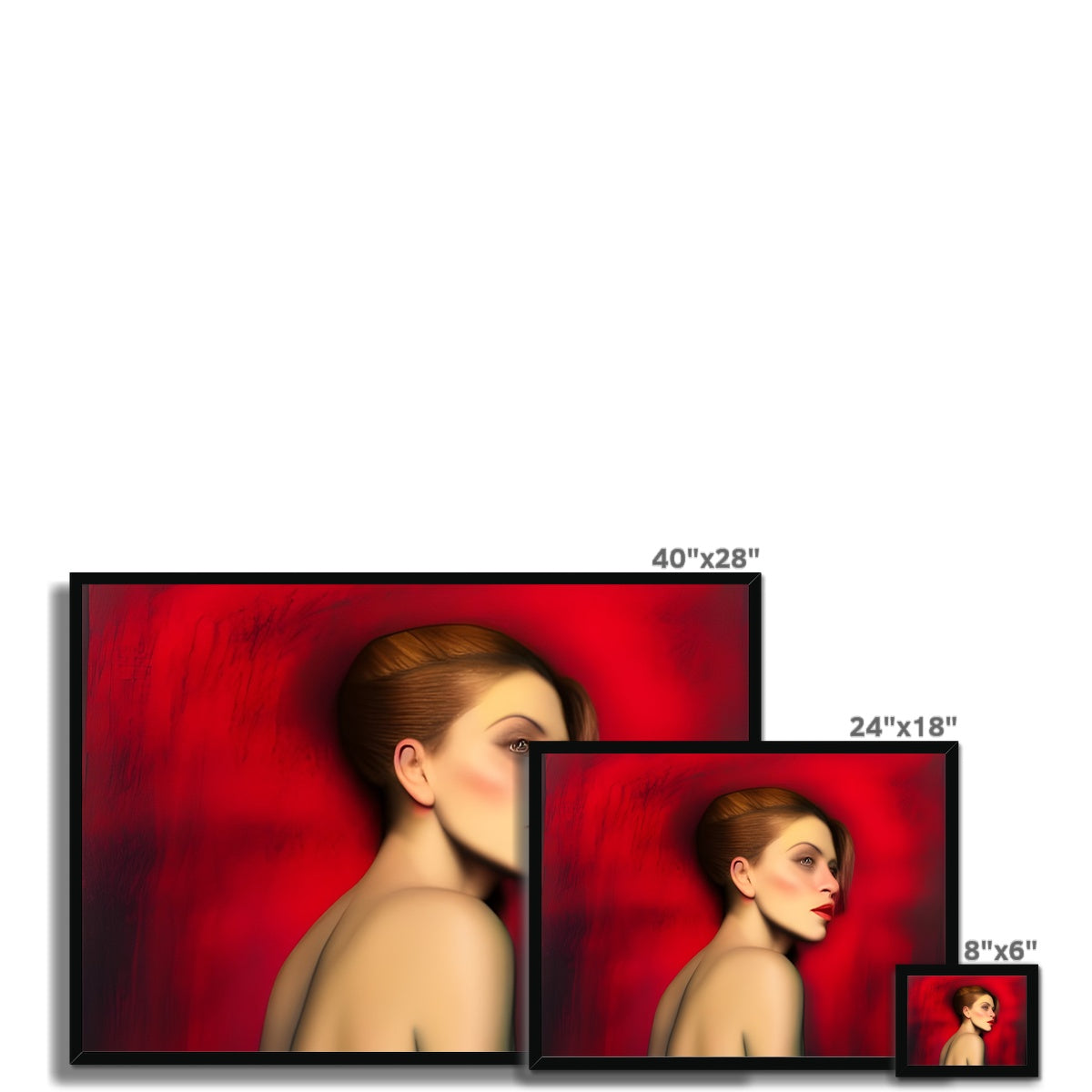 Red Temptation Framed Print Prodigi