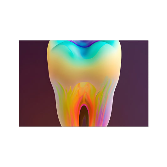 Colorful Tooth Fine Art Print Prodigi