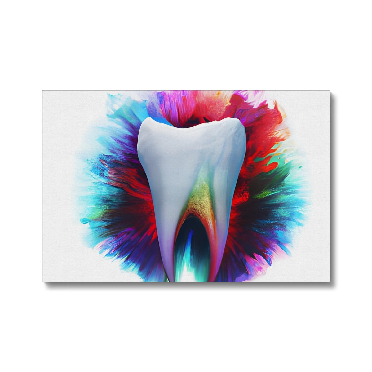 Watery Colours around a Tooth Eco Canvas Prodigi