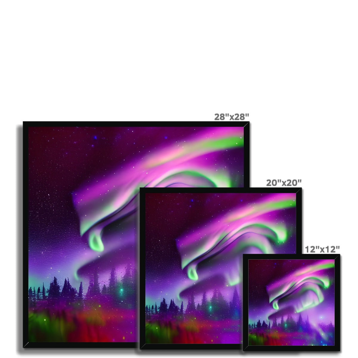 Aurora In A Sparkling Night Framed Print Prodigi