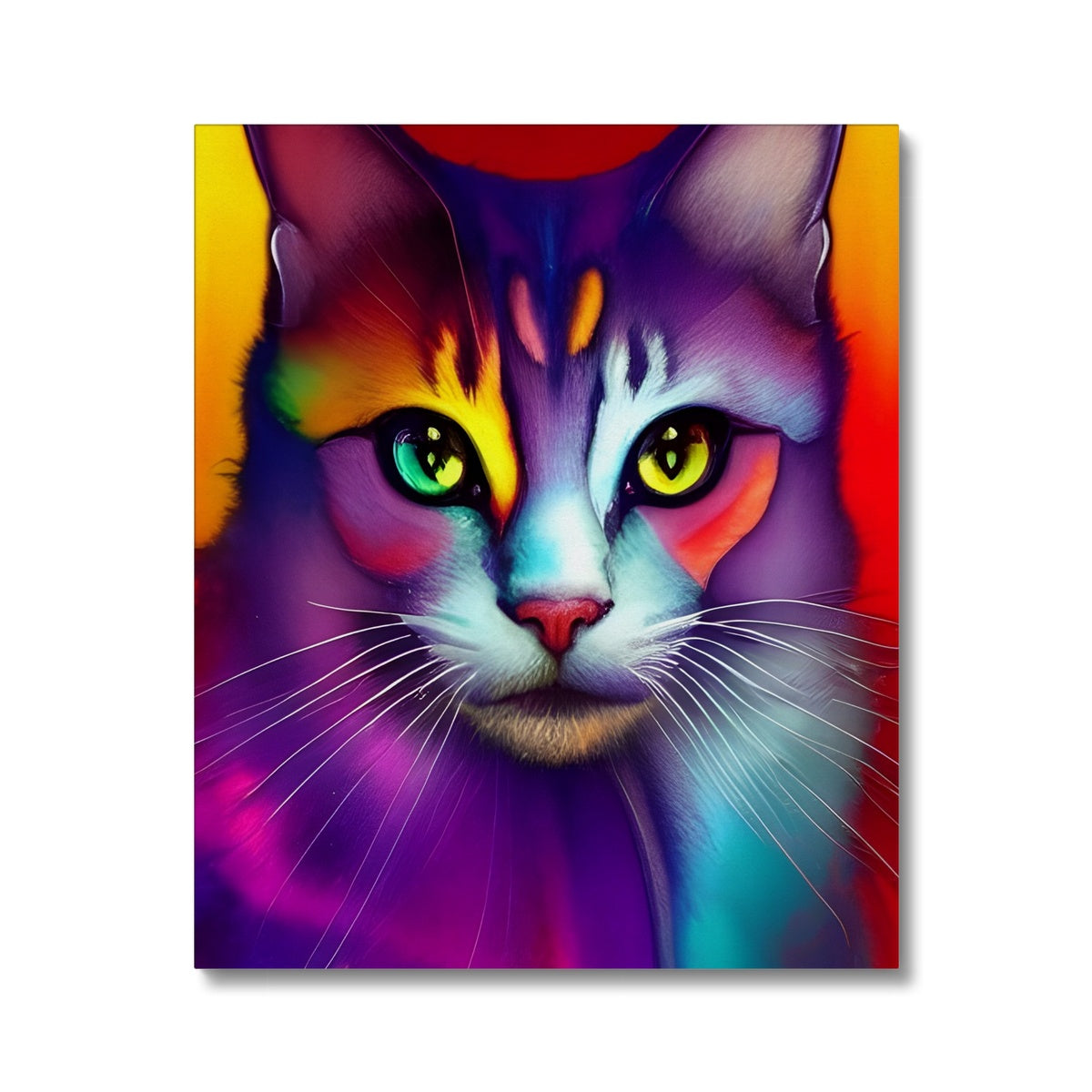 Colorful Cat Canvas Prodigi