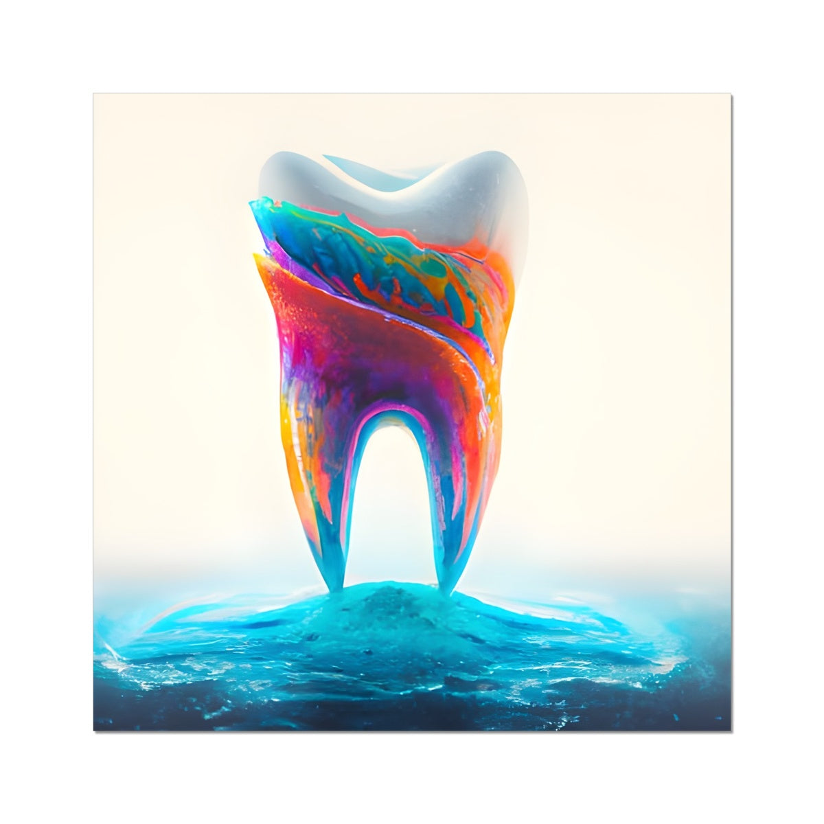 Tooth in Colour Waves Fine Art Print Prodigi