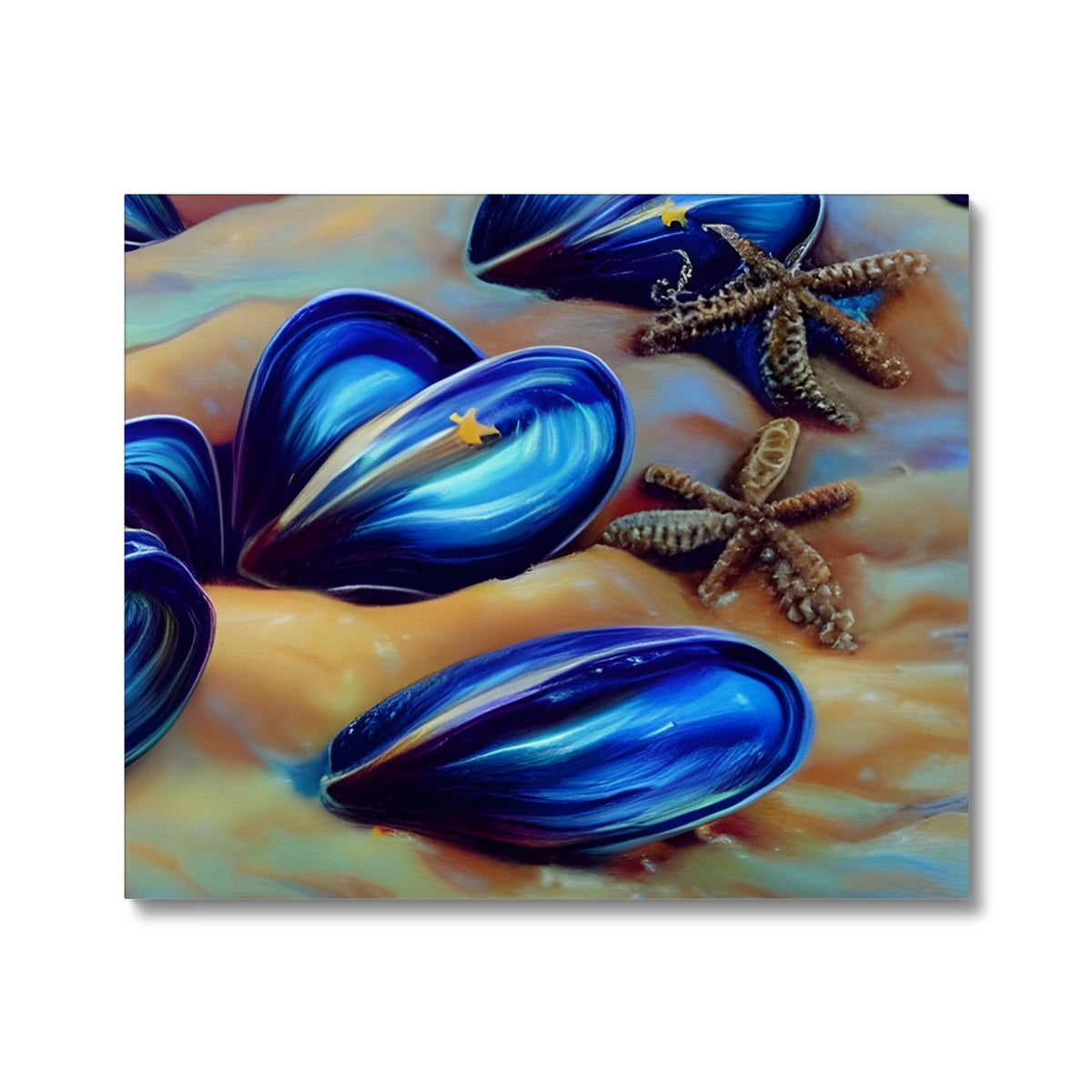 Beautiful Mussles At The Beach Canvas Prodigi