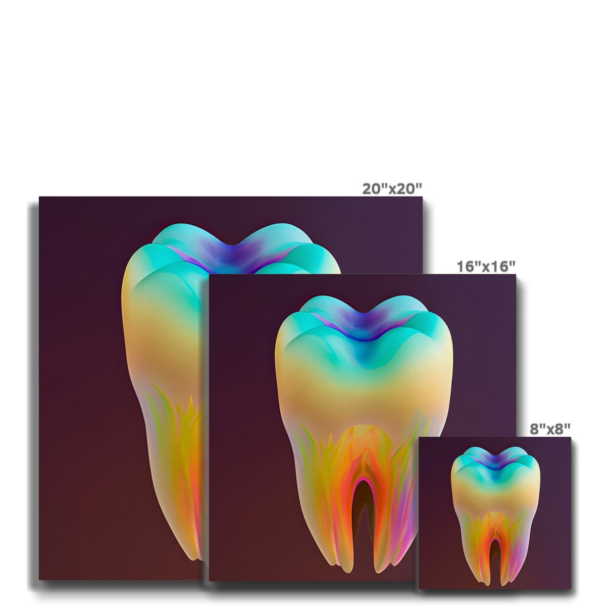 Colorful Tooth Eco Canvas Prodigi