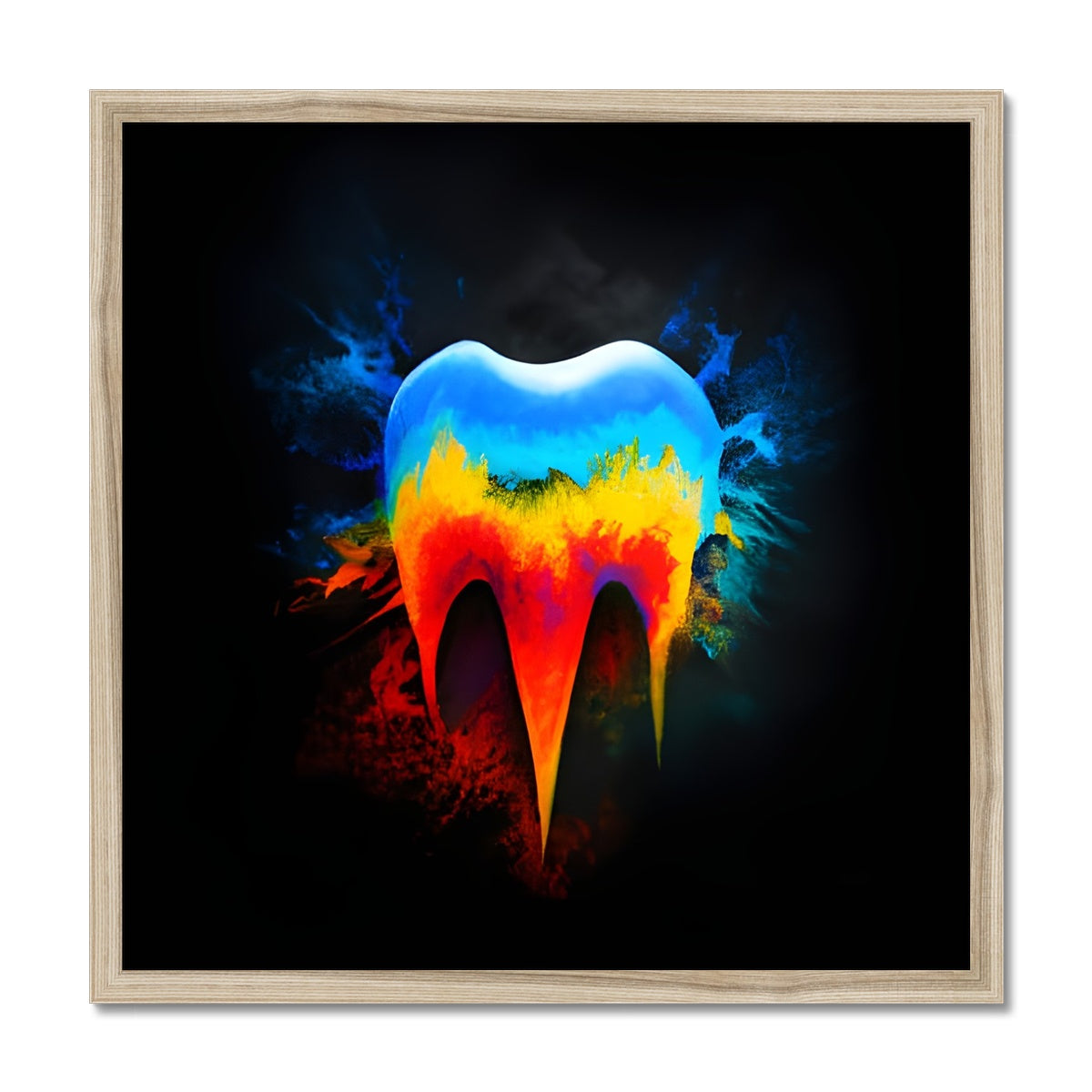 Hot to Cold Tooth Framed Print Prodigi