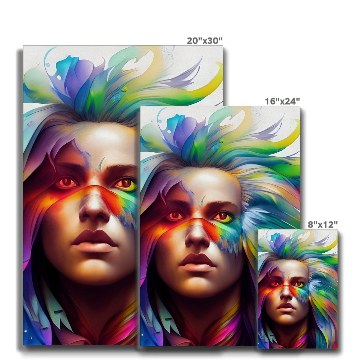 Women Rainbow Eagle Head Eco Canvas Prodigi