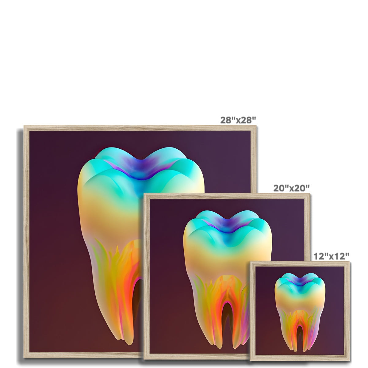 Colorful Tooth Framed Print Prodigi