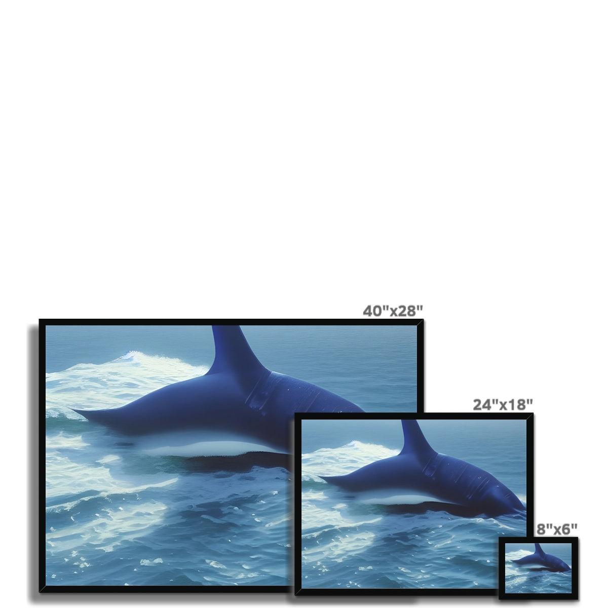 Fluke In The Ocean Framed Print Prodigi