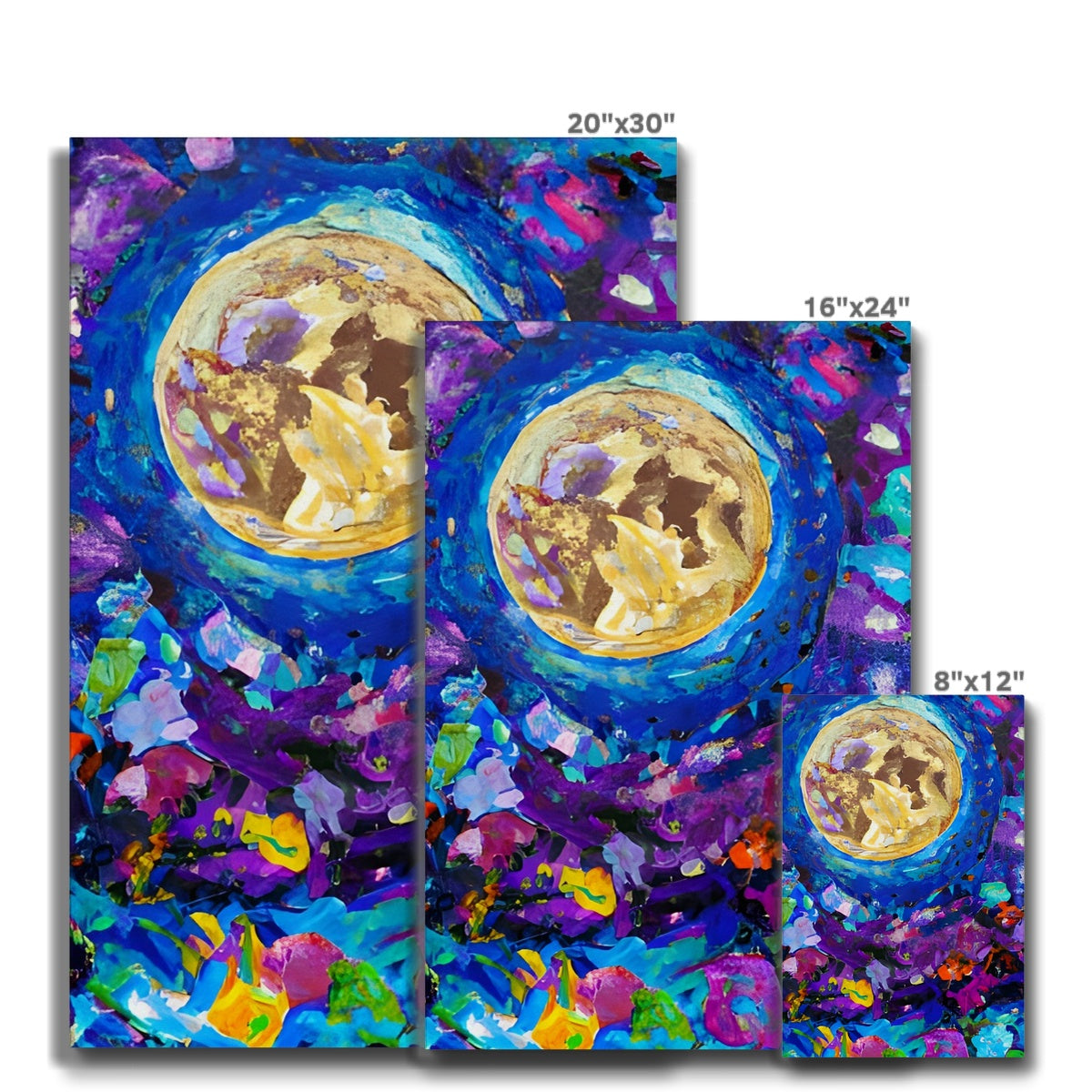 Moon in Flower Field Eco Canvas Prodigi