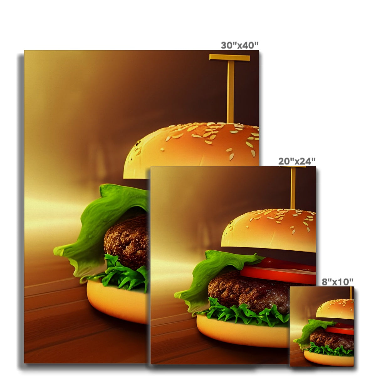 Burger Highlight Canvas Prodigi