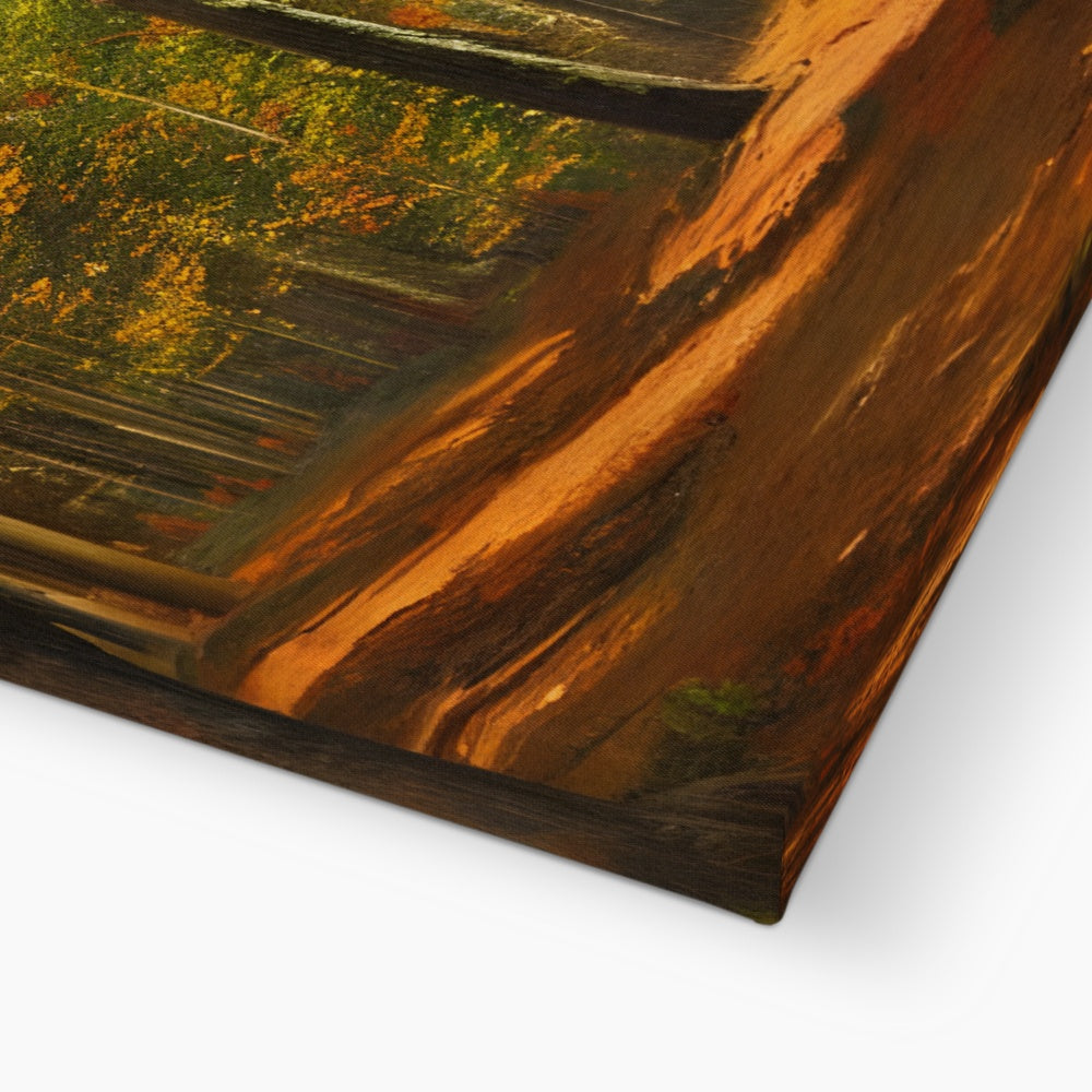 Forest kissed by Autumn  Eco Canvas Prodigi