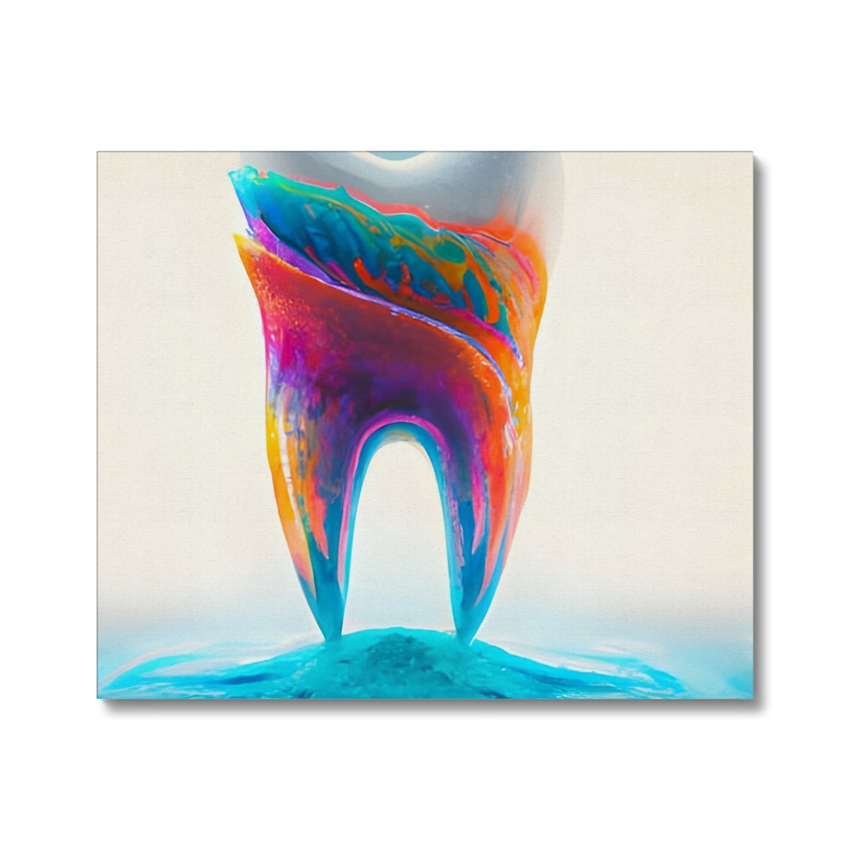 Tooth in Colour Waves Canvas Prodigi