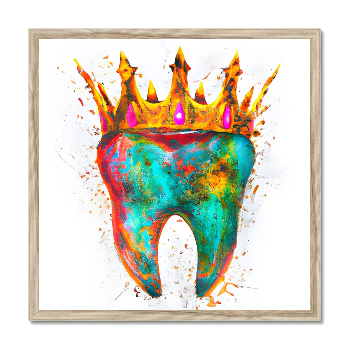 King Tooth Framed Print Prodigi