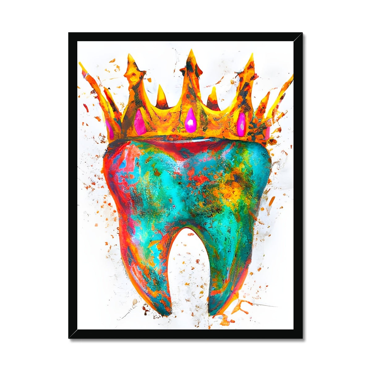 King Tooth Framed Print Prodigi