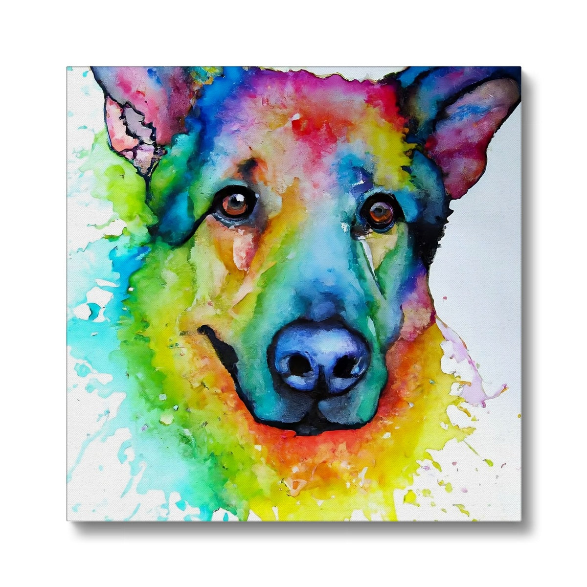 Rainbow Shepherd Dog  Eco Canvas Prodigi