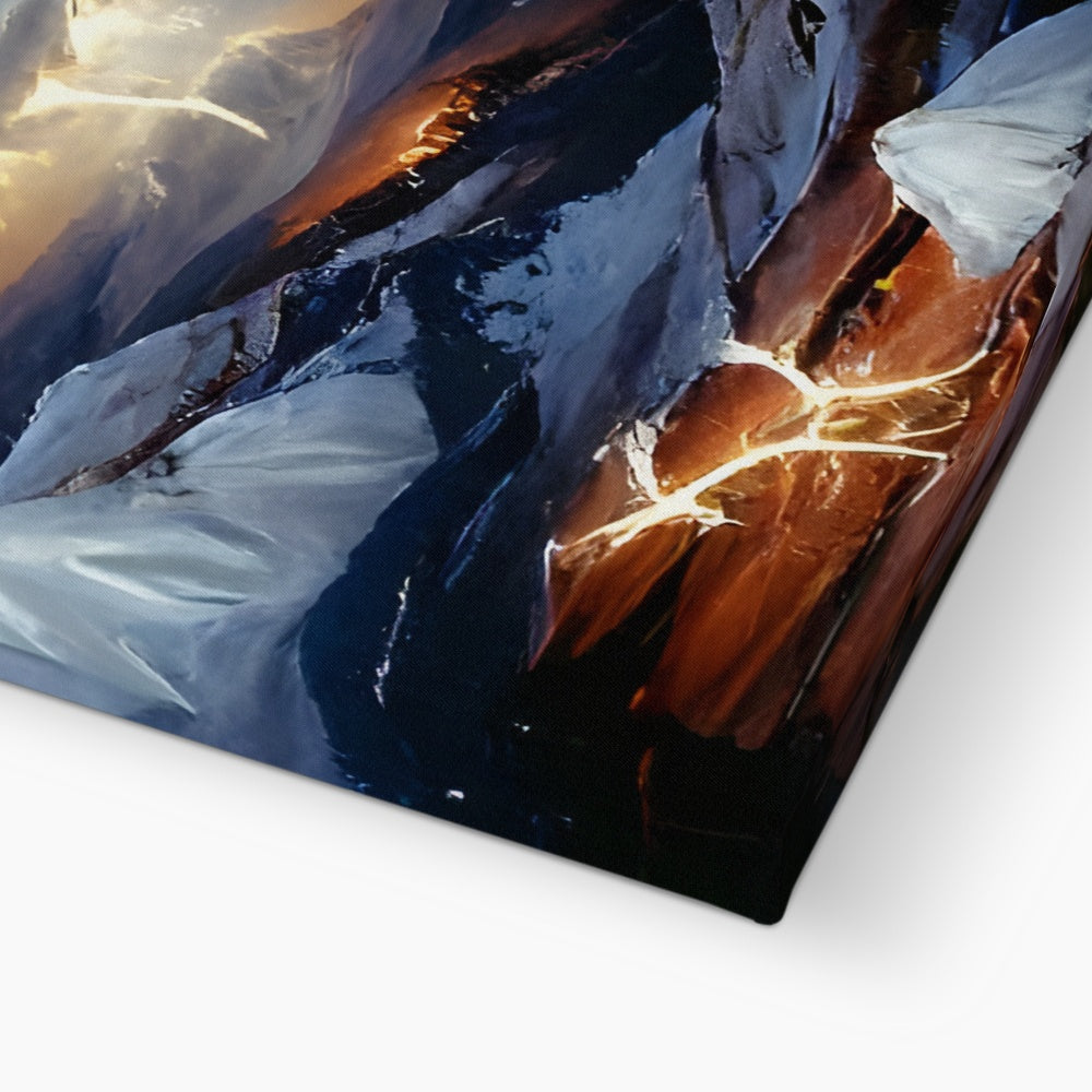 Mountains with Lightning Eco Canvas Prodigi