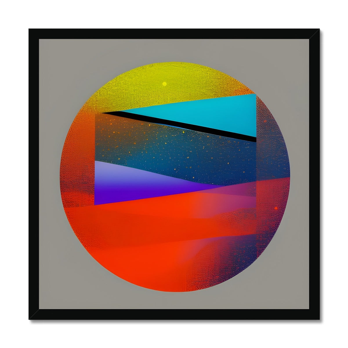 Abstract Moon Framed Print Prodigi