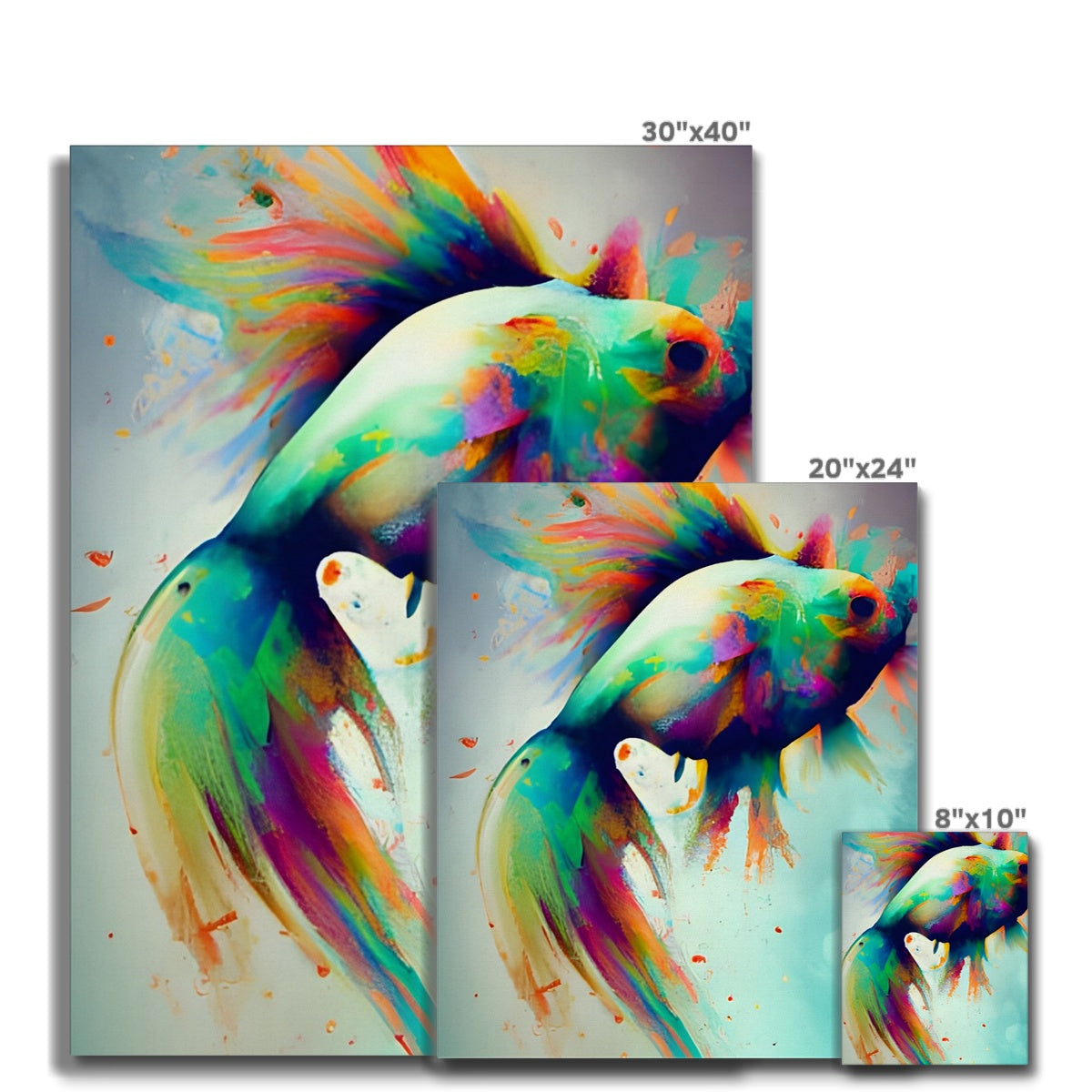 Jumping Fish Canvas Prodigi