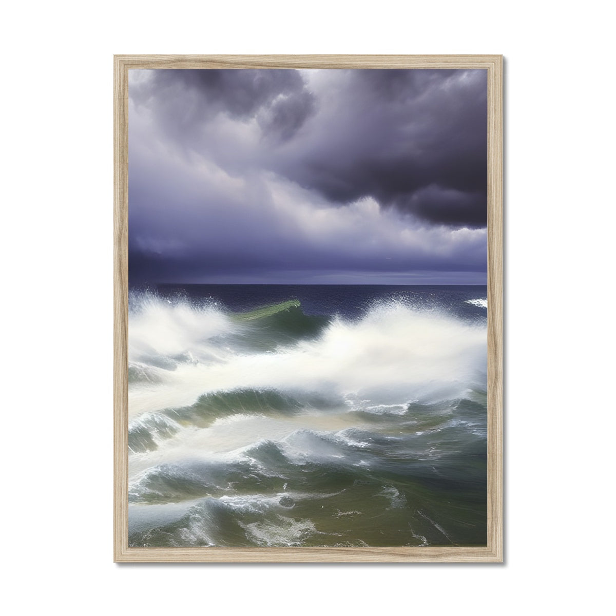 Stormy Sea Framed Print Prodigi