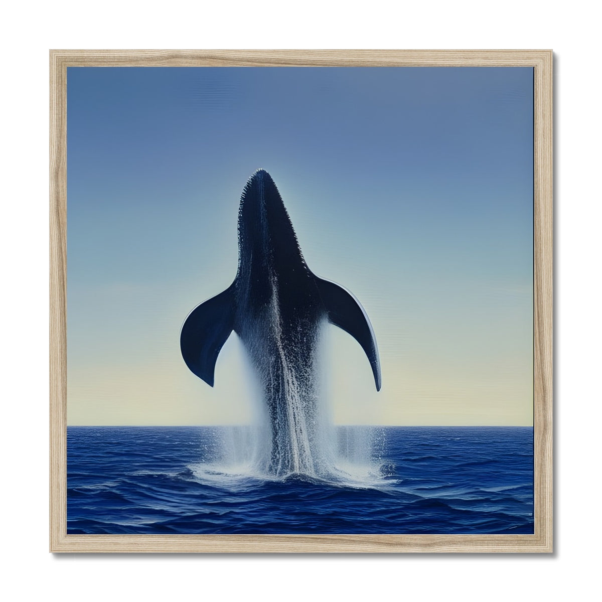 Rising Whale Framed Print Prodigi