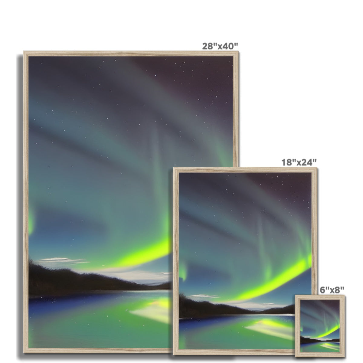 Aurora At Night Framed Print Prodigi