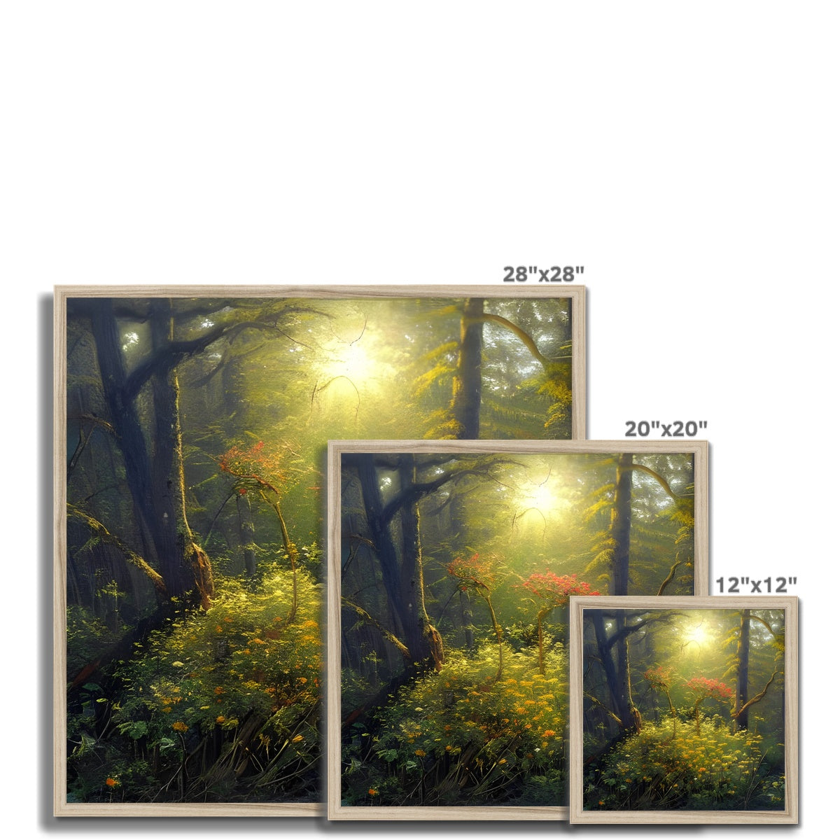 Flower of Hope in the Forest Framed Print Prodigi