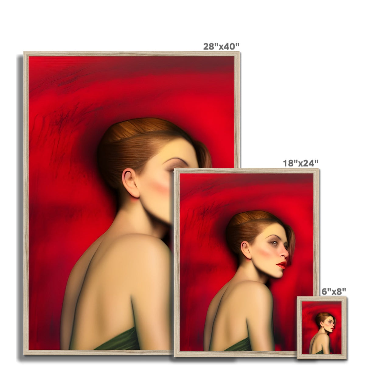 Red Temptation Framed Print Prodigi