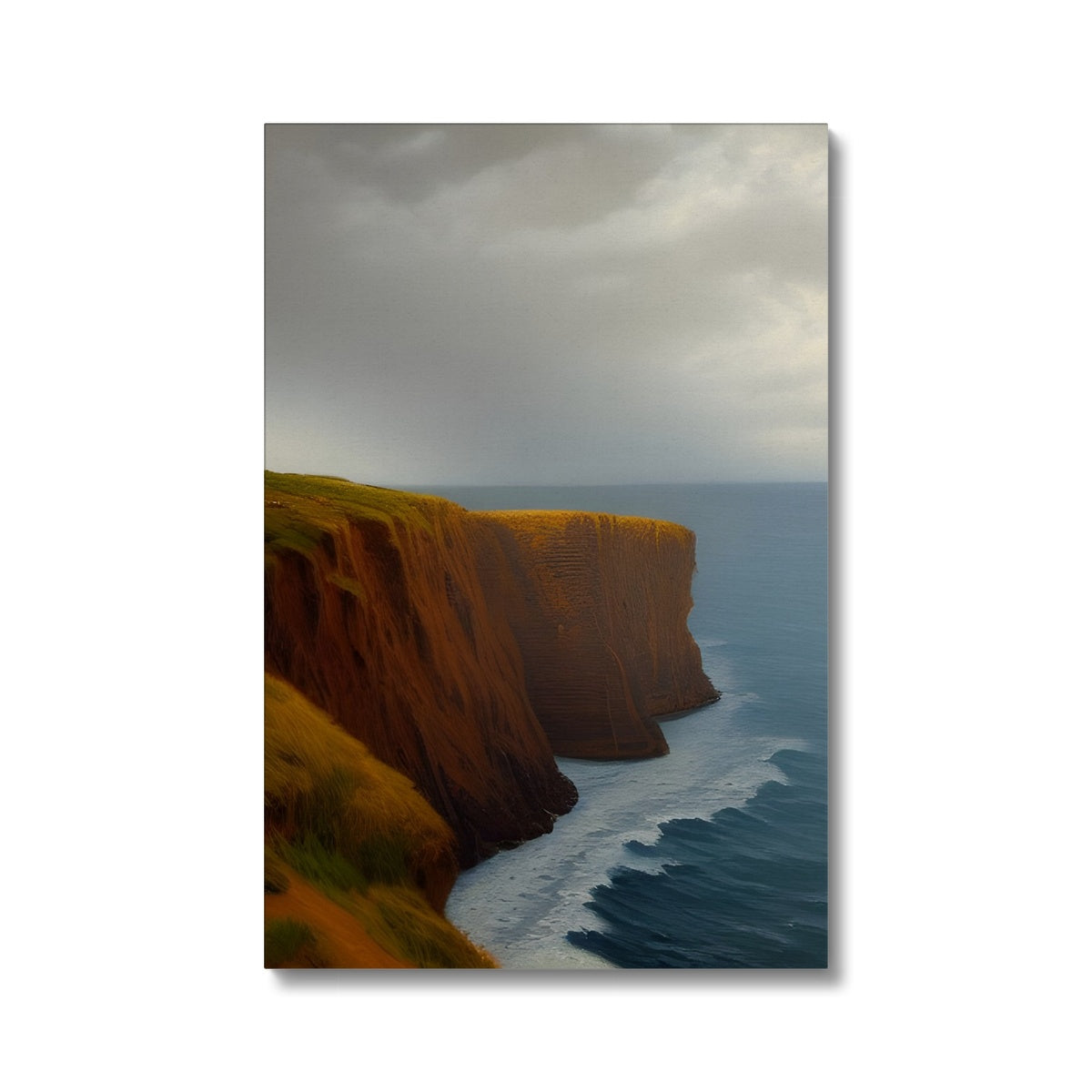 Storm Approaching A Cliff Eco Canvas Prodigi