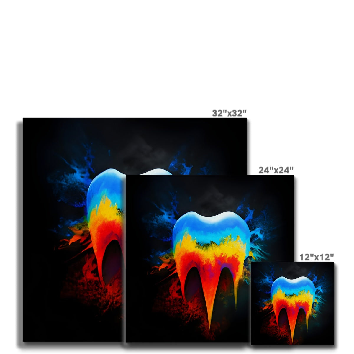 Hot to Cold Tooth Canvas Prodigi