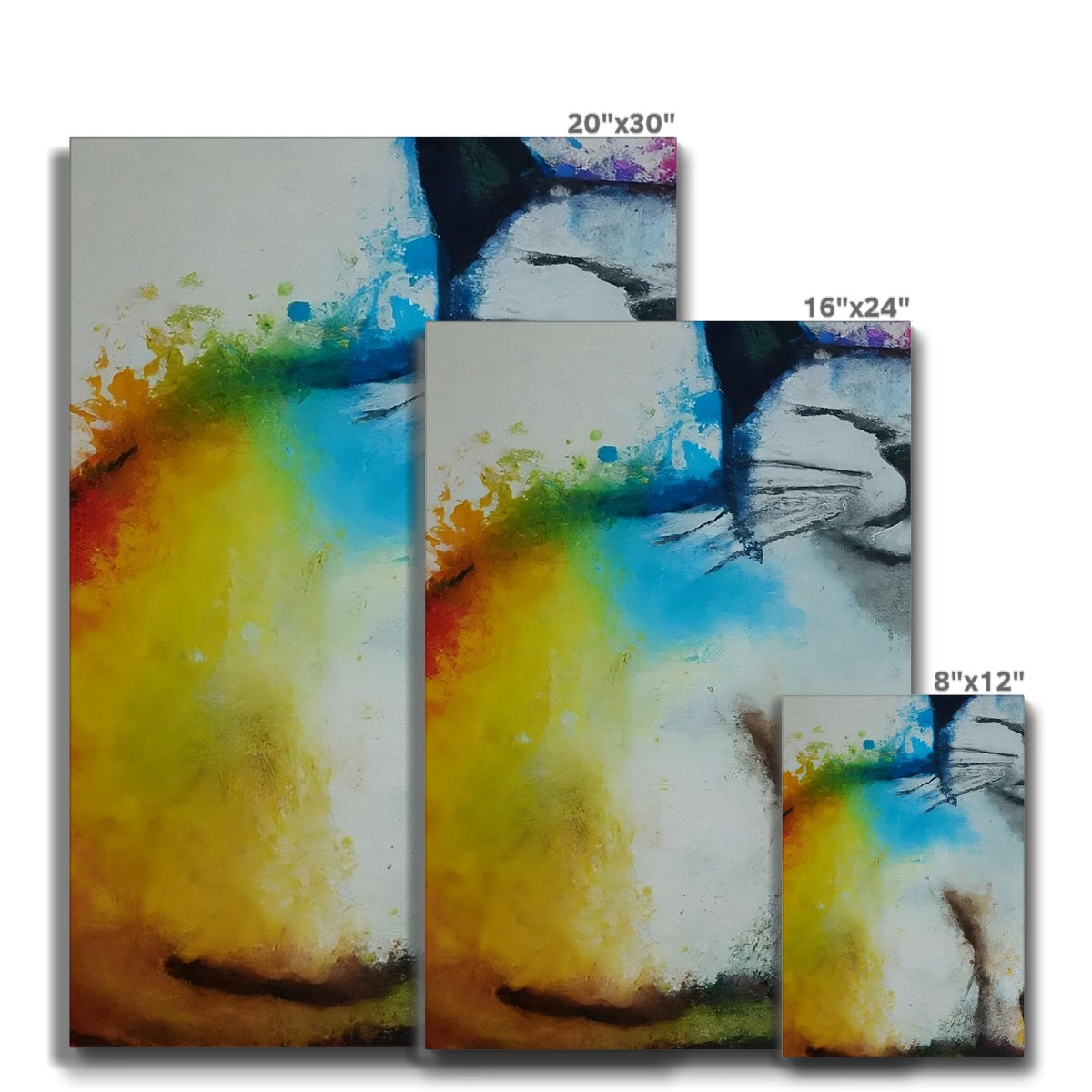 Rainbow Cat Eco Canvas Prodigi