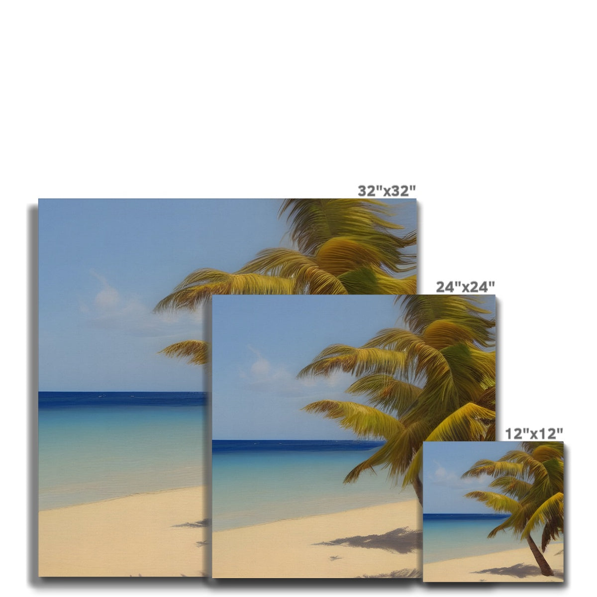 Calm Palm Beach Canvas Prodigi