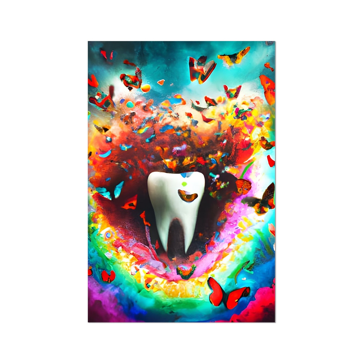 Tooth in Butterfly Storm Fine Art Print Prodigi