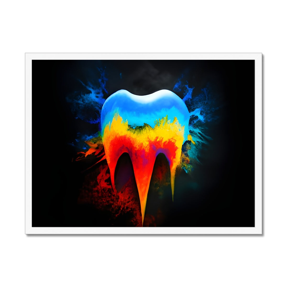 Hot to Cold Tooth Framed Print Prodigi