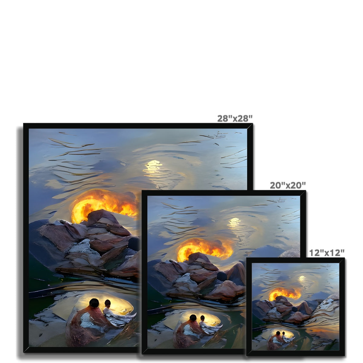 Mountains at Sunset Framed Print Prodigi