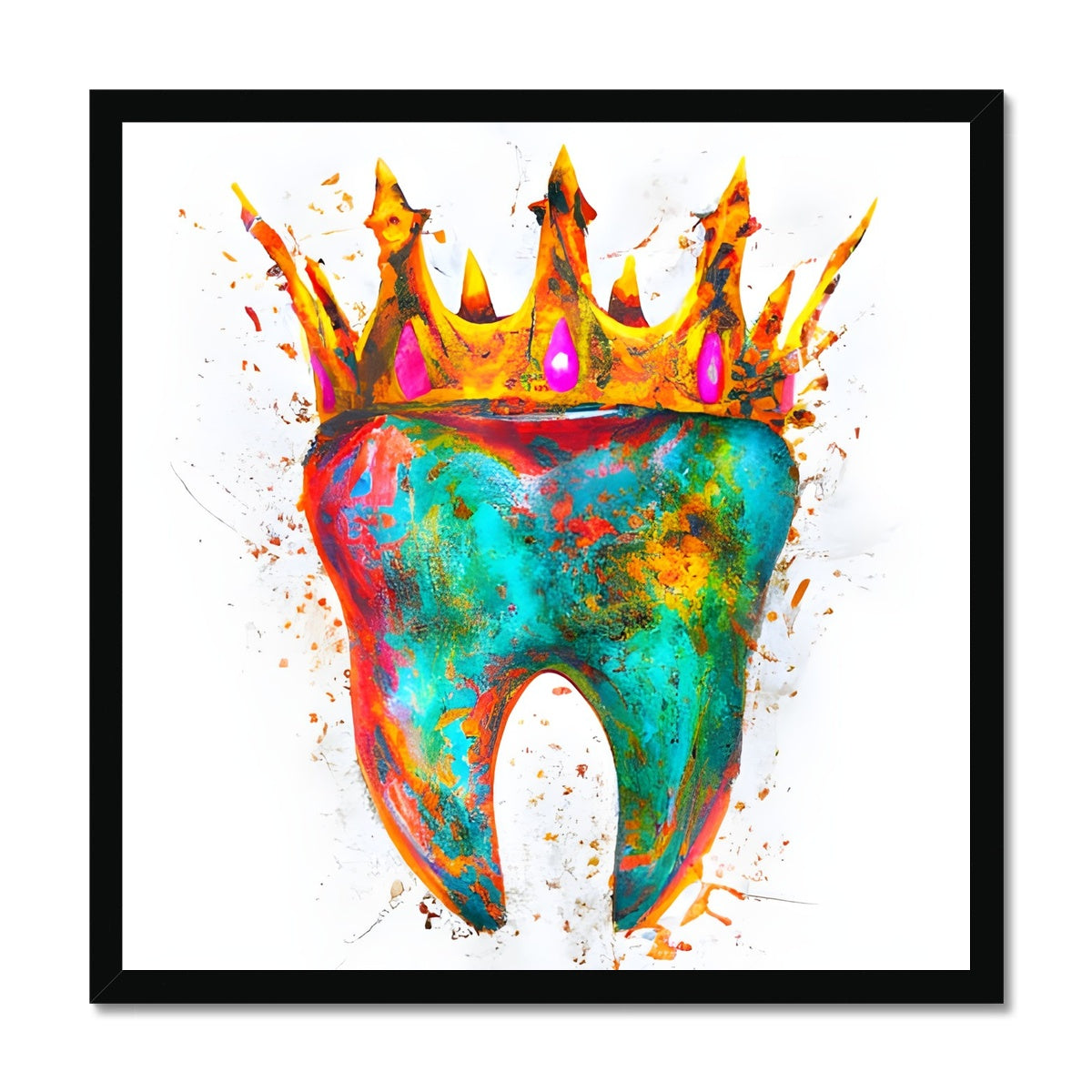 King Tooth Framed Print Prodigi