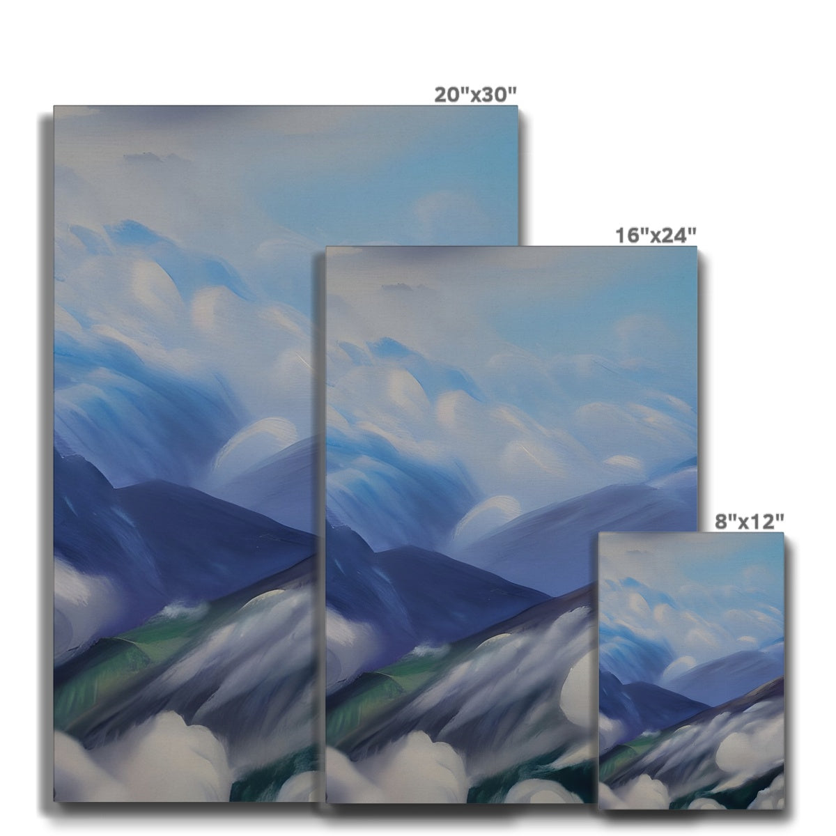 Cloudy Mountains Eco Canvas Prodigi