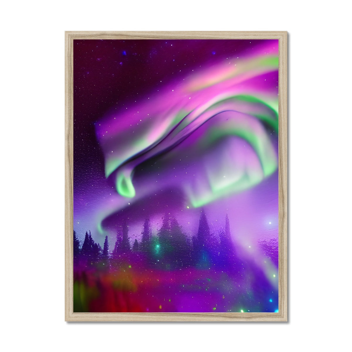 Aurora In A Sparkling Night Framed Print Prodigi