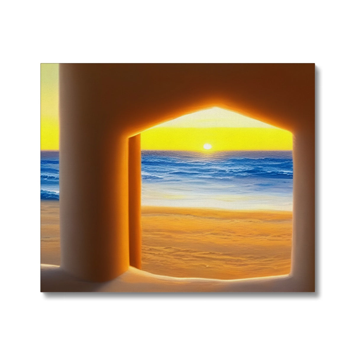 View out of a Sandcastle Canvas Prodigi