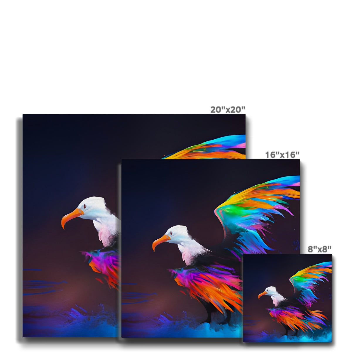 Albatross with spread wings Eco Canvas Prodigi