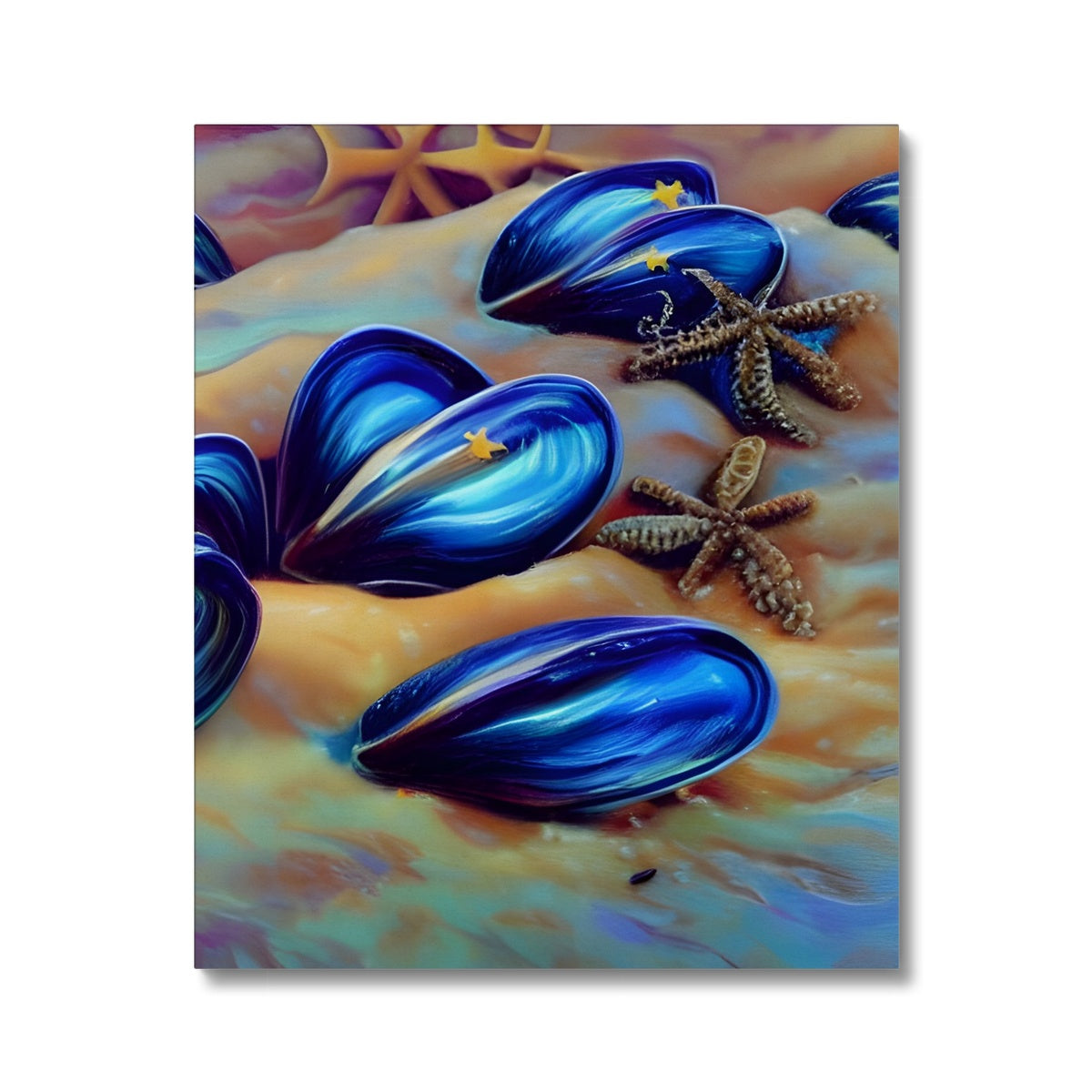 Beautiful Mussles At The Beach Canvas Prodigi